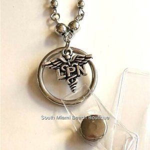 Nursing LPN Caduceus ID Lanyard Eyeglass Badge Holder Nurse Graduation Gift